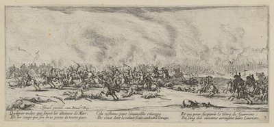 Taistelu, jakson ”Sodan kauhut” sivu 3 tekijältä Jacques Callot