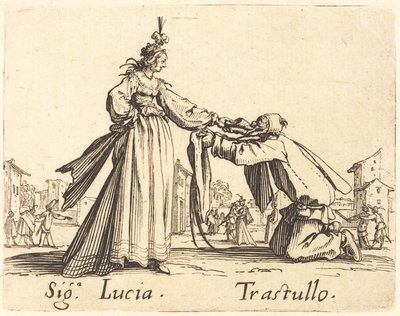 Merkkejä. Lucia ja Trastullus tekijältä Jacques Callot