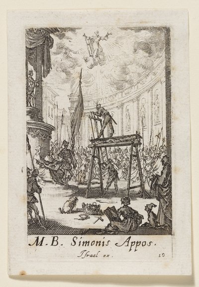 Apostoli Simon (Simonis Appos.) tekijältä Jacques Callot