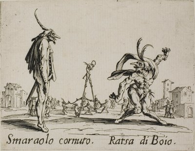 Sarvimainen Smaraolo - Ratsa di Boio, levy 4 Balli di Sfessanialta tekijältä Jacques Callot