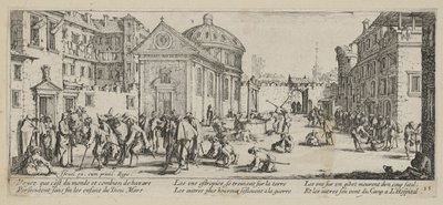 Sairaala, lehti 15 sarjasta "Sodan kauhut" tekijältä Jacques Callot