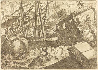 Myrsky Barcelonan rannikolla tekijältä Jacques Callot