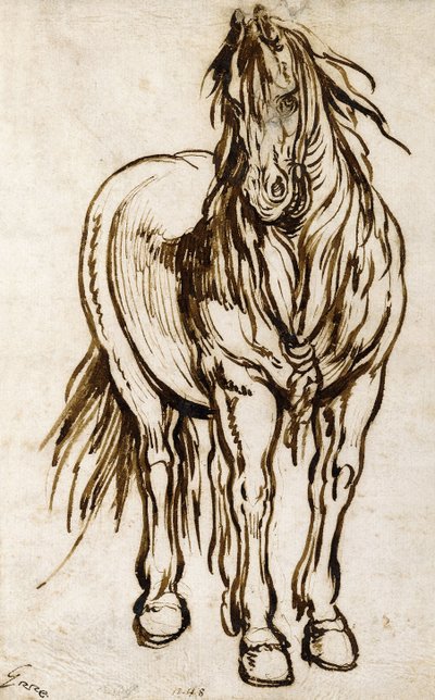 Hevosen opiskelu, tekijältä Jacques Callot