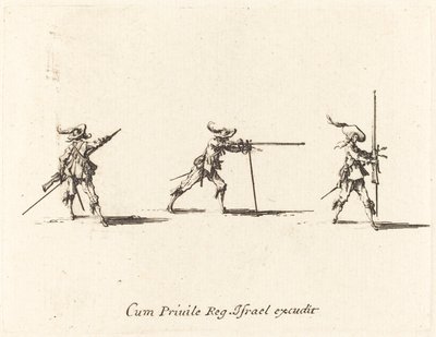 Tuliasennon ottaminen musketin kanssa tekijältä Jacques Callot