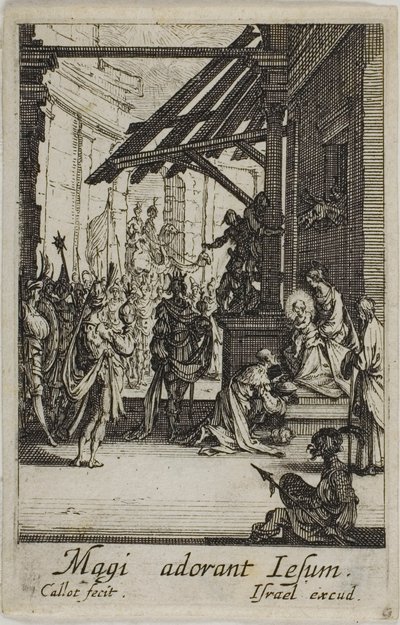 Maagien palvominen, Neitsyt Marian elämästä. tekijältä Jacques Callot