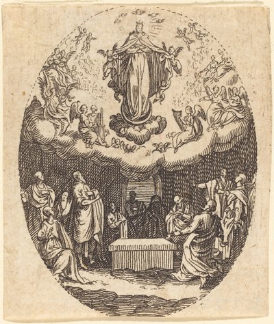 Neitsyt taivaaseen kerubinin kanssa tekijältä Jacques Callot