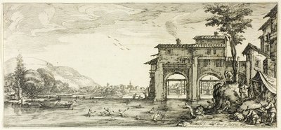 Uimarit, Firenzessä suunnitelluista erilaisista kohtauksista tekijältä Jacques Callot