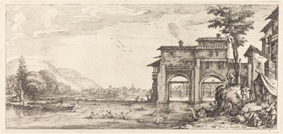 The Bathers, luultavasti c. 1630. tekijältä Jacques Callot