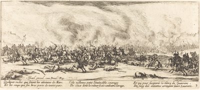 Taistelu, c. 1633. tekijältä Jacques Callot