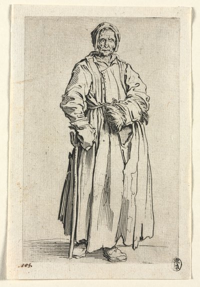 Kerjäläiset: Yksisilmäinen nainen tekijältä Jacques Callot