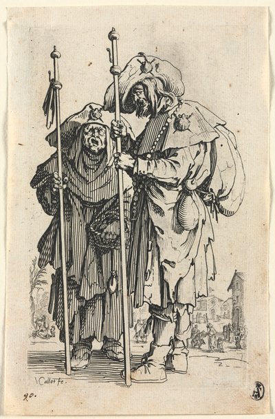 Kerjäläiset: Kaksi pyhiinvaeltajaa tekijältä Jacques Callot