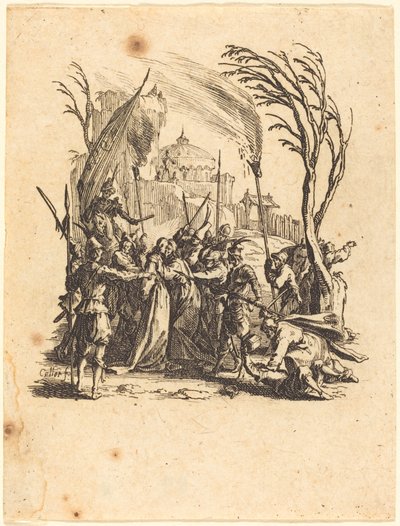 Pettäminen, c. 16241625. tekijältä Jacques Callot