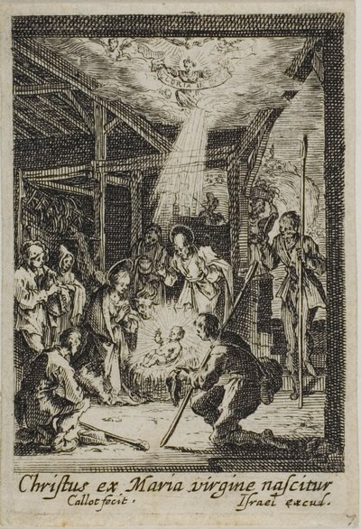 Jeesuksen syntymä, Neitsyt Marian elämästä. tekijältä Jacques Callot