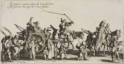 The Bohemians Marching: The Rear Guard, elokuvasta The Bohemians tekijältä Jacques Callot
