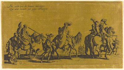 Bohemians Marching: The Vanguard, luultavasti 1700-luvulta. tekijältä Jacques Callot