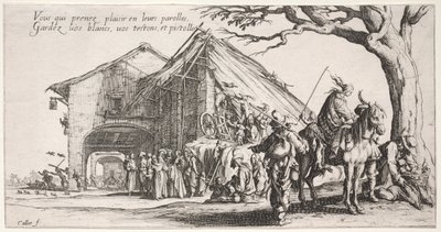 Bohemians: Pysähdyspaikka: Ennustaja, n. 1621-1625. tekijältä Jacques Callot