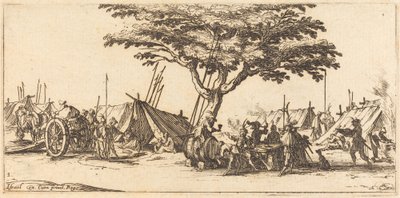 Leiri, c. 1633. tekijältä Jacques Callot