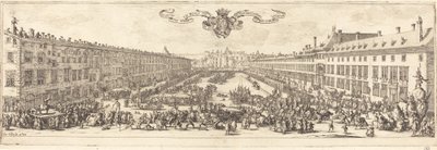 Carriere Nancyssa vuonna 1621 tai sen jälkeen. tekijältä Jacques Callot