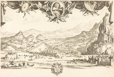Aviglianan taistelu vuonna 1631 tai sen jälkeen. tekijältä Jacques Callot