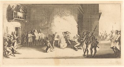 The Crowning with Thorss, n. 1618. tekijältä Jacques Callot