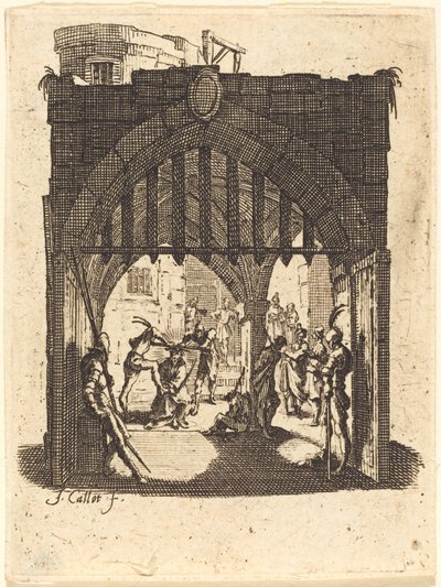 The Crowning with Thorns, n. 16241625. tekijältä Jacques Callot