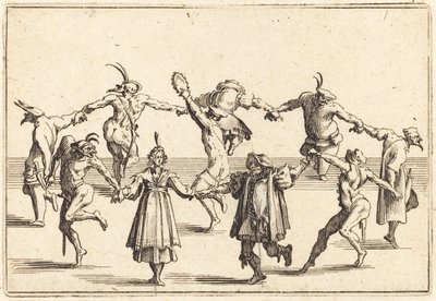Tanssi, c. 1622. tekijältä Jacques Callot