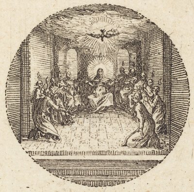 Pyhän kyyhkysen laskeutuminen tekijältä Jacques Callot