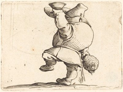 Juomari, näkymä takaa tekijältä Jacques Callot