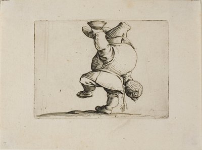 Juomari takaa nähtynä, Varie Figure Gobbilta tekijältä Jacques Callot