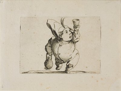 Juomari edestä nähtynä, Varie Figure Gobbilta tekijältä Jacques Callot