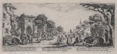 The Dying by the Roadside (Les Mourants sur le bord des routes), teoksesta "Sodan kurjuus" tekijältä Jacques Callot