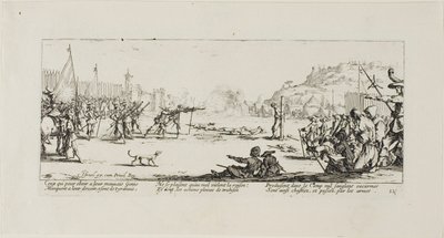The Firing Squad, levy kaksitoista kirjasta The Miseries of War tekijältä Jacques Callot