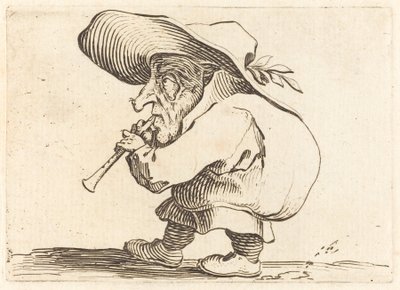 The Flageolet Player, c. 1622. tekijältä Jacques Callot