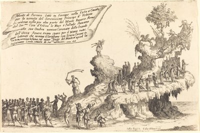 Parnassus-vuoren kelluke tekijältä Jacques Callot
