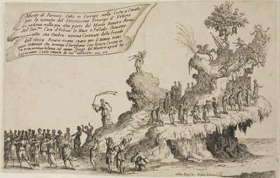 Parnassus-vuoren kelluja kauneuden sodasta tekijältä Jacques Callot