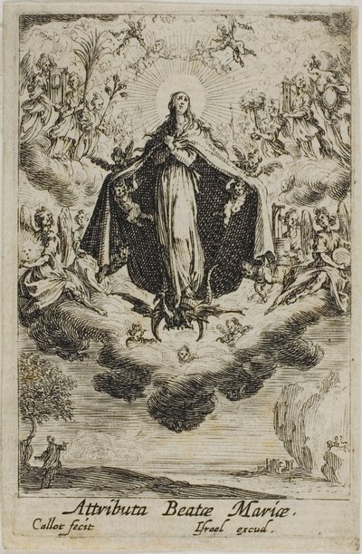 Neitsyt Marian kirkastaminen, Neitsyt Marian elämästä. tekijältä Jacques Callot