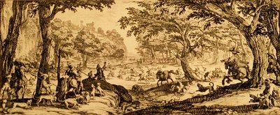 Suuri metsästys (etsaus) tekijältä Jacques Callot