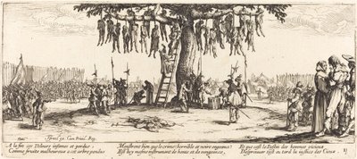 The Hanging, c. 1633. tekijältä Jacques Callot