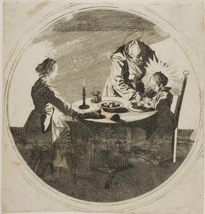 Pyhä perhe pöydässä tekijältä Jacques Callot