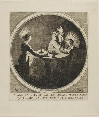 Pyhä perhe pöydässä tekijältä Jacques Callot