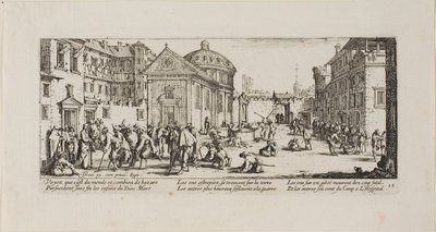 Sairaala, viidestoista levy The Miseries of Warista tekijältä Jacques Callot