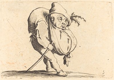 Kyttyrä kepin kanssa tekijältä Jacques Callot