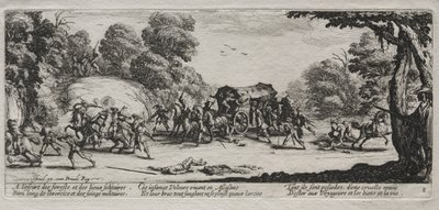 Sodan suuret kurjuudet: Moottoritieryöstö tekijältä Jacques Callot
