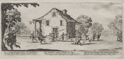 Sodan suuret kurjuudet: Marauding, 1633. tekijältä Jacques Callot