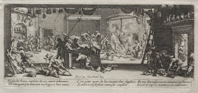 Sodan suuret kurjuudet: Ryöstely, 1633. tekijältä Jacques Callot