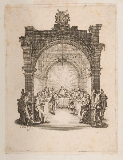 Viimeinen ehtoollinen, ei. 2/11 La Petite Passionista tekijältä Jacques Callot