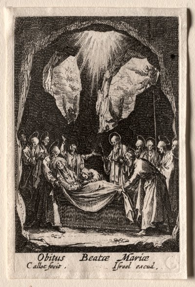 Neitsyen elämä: Neitsyen hautaus. tekijältä Jacques Callot