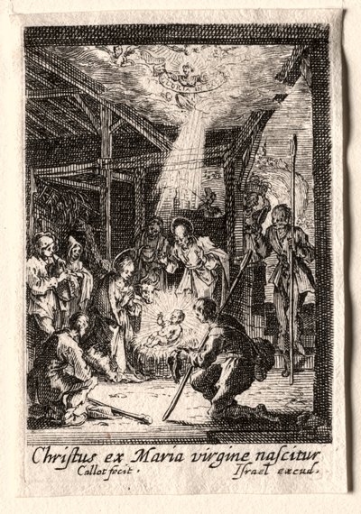 Neitsyen elämä: Syntymä. tekijältä Jacques Callot