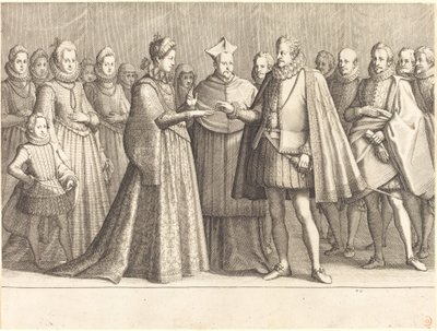 Ferdinandon ja Christine of Lorraine avioliitto tekijältä Jacques Callot
