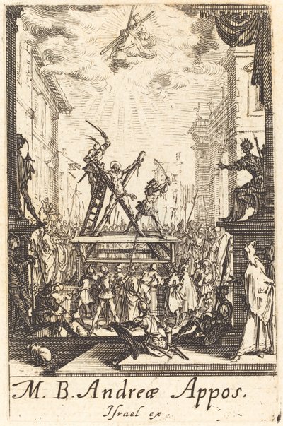 Pyhän Andreaksen marttyyrikuolema tekijältä Jacques Callot